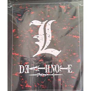 Death Note L Logo New Fleece Throw Gift Blanket L Lawliet Light Yagami Ryuk NIP